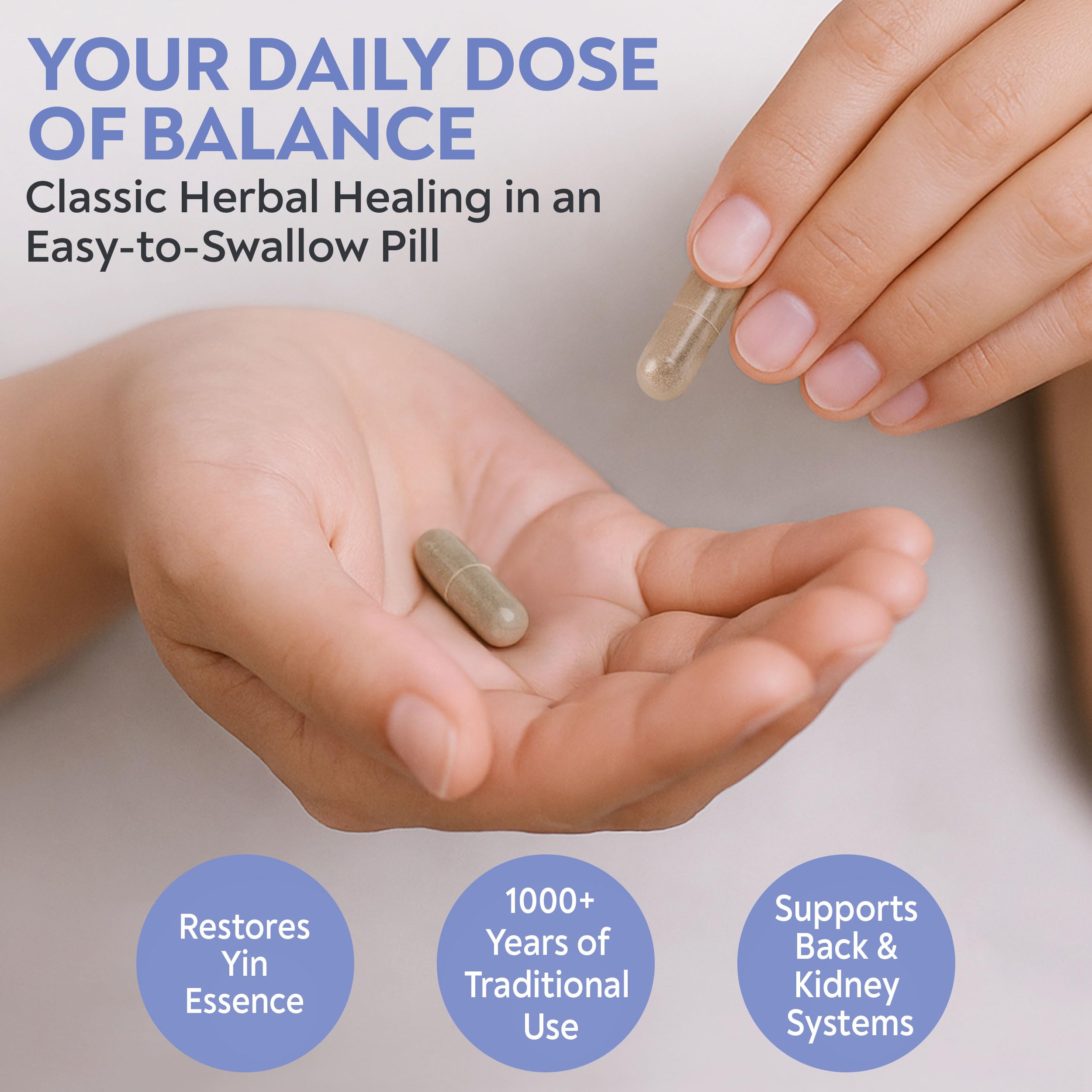 D’AO Labs Six Ingredient Pill with Rehmannia - Liu Wei Di Huang Wan - Herbal Capsules. 100 Capsules. — Amazon image 5
