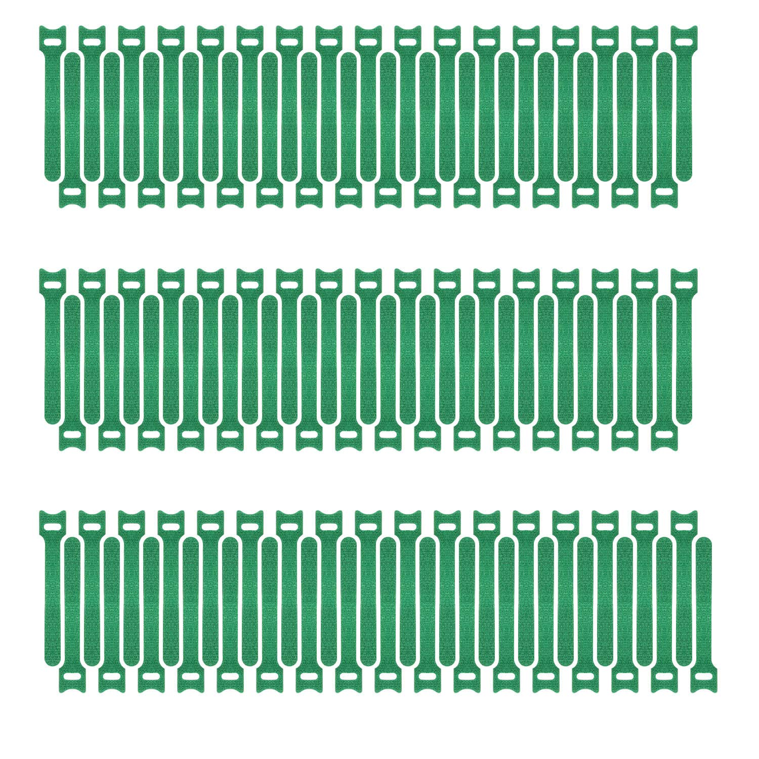 Attaches de câble réutilisables vert 6 inch pour la gestion des fils de bureau