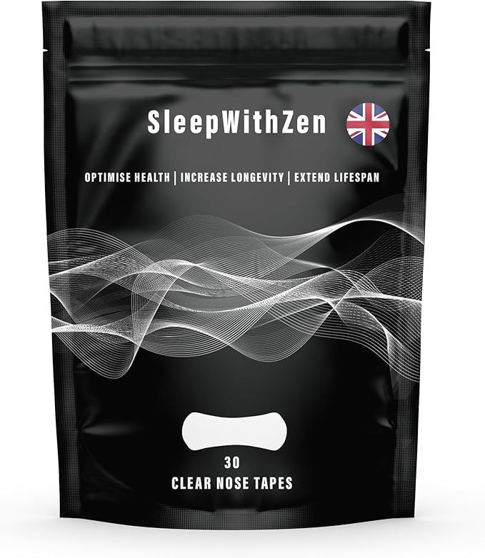 Clear Nasal Strips for Breathing- 30 Pcs Nose Strips for Snoring Aid- Anti Snoring & Promotes Improved Airflow- Snore Stopper for Sleep- Nostril Opener Strip- Natural Snoring Aids for Men & Women