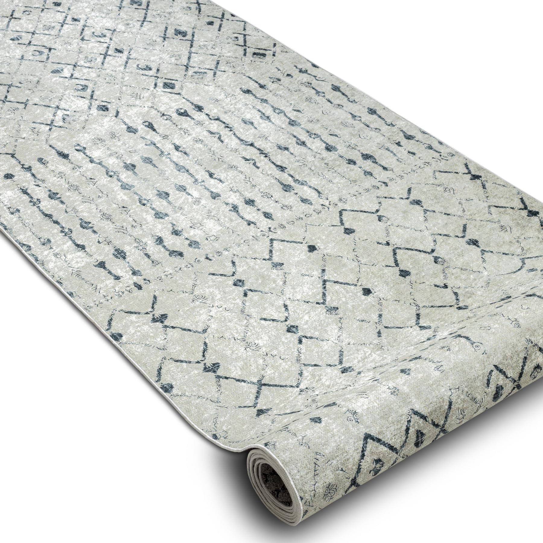 rugsx Passatoia antiscivolo LOTUS OASIS 43570 Boho beige - Lavabile - 60x240 cm - Runner per corridoio e cucina