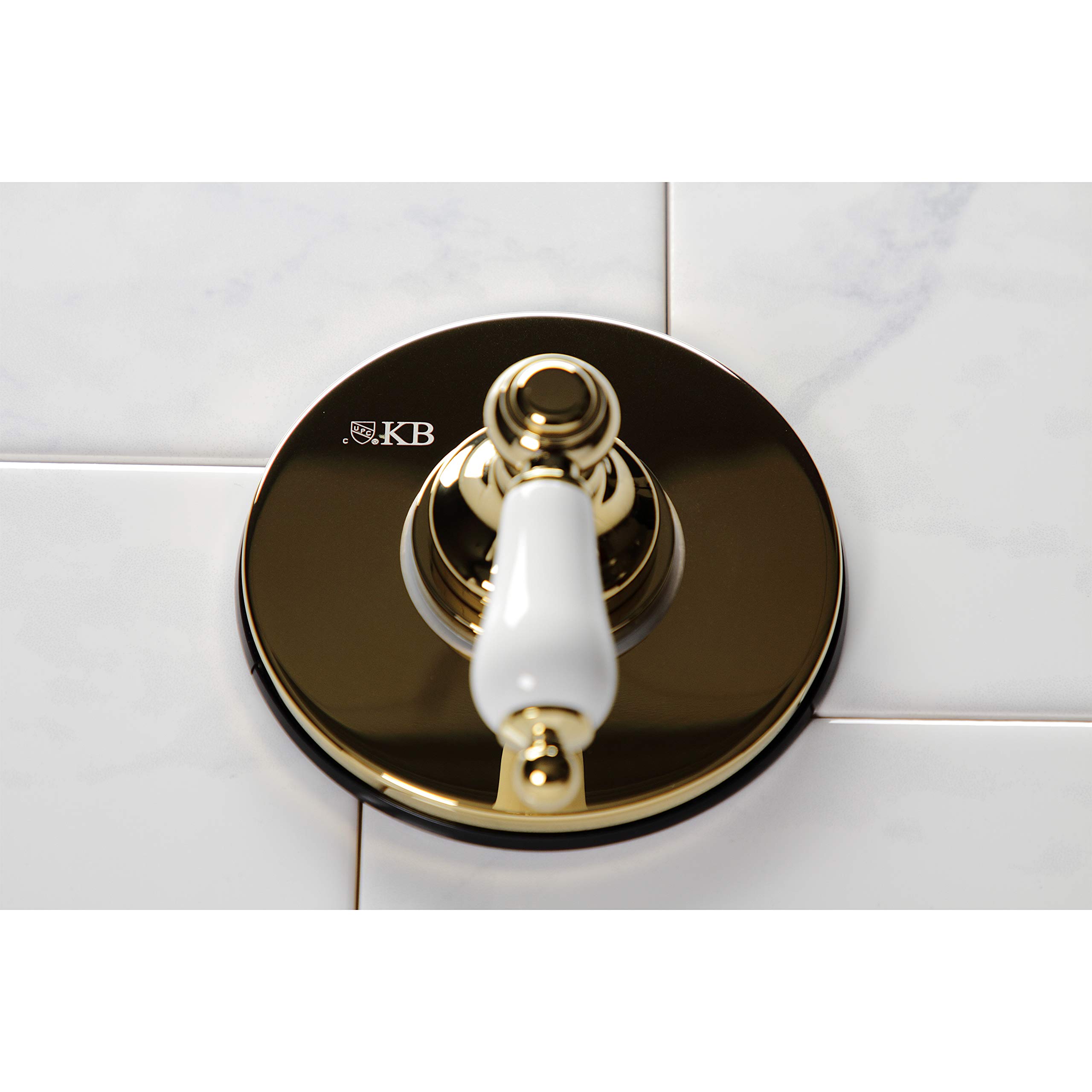 Kingston Brass KS3032PL Válvula desviadora de Tres vías con Kit de Ajuste, latón Pulido