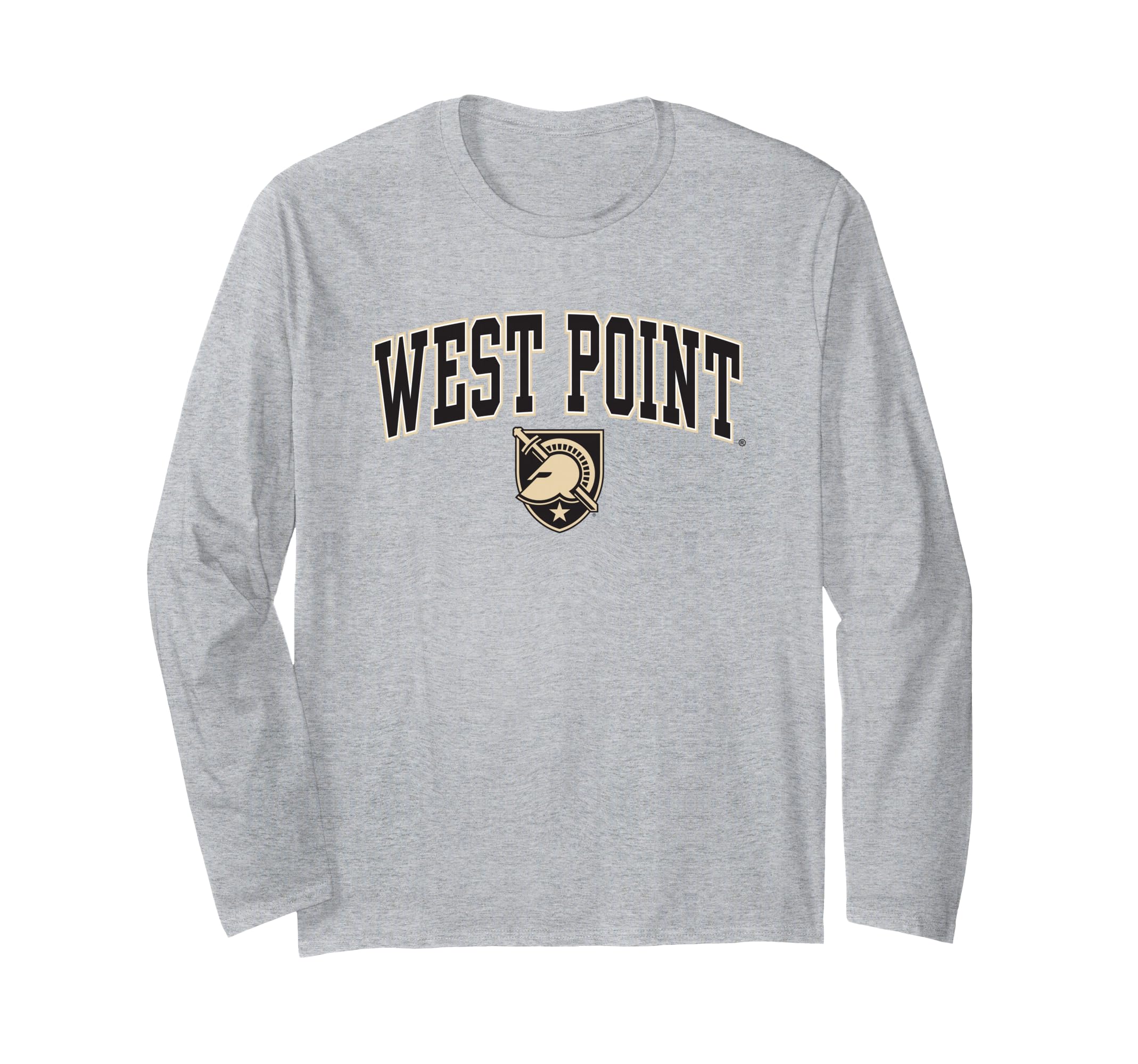 Army Black Knights Arch Over Heather Gray Long Sleeve T-Shirt