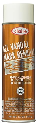 Claire C-880 - Lata de aerosol removedor de marcas vandálicas de gel de 15 onzas (caja de 12) disponible en Yaxa Venezuela