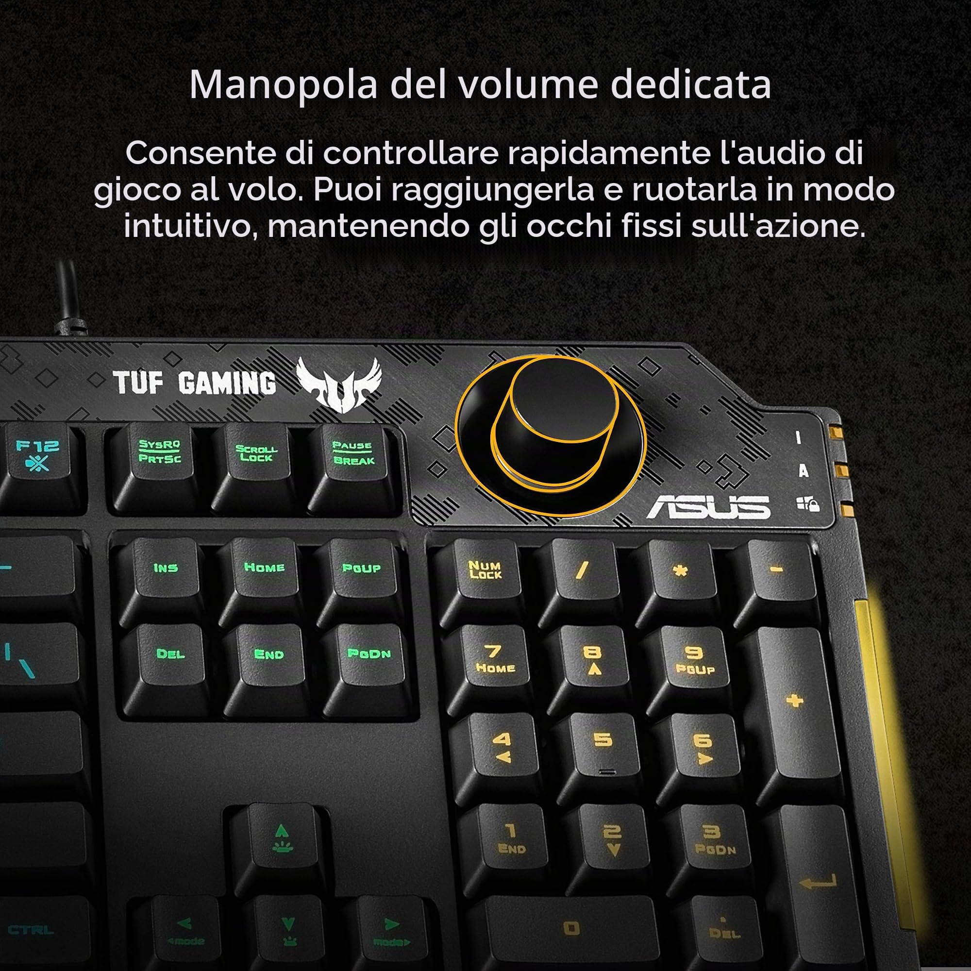 TECLADO (FRANCES) ASUS TUF K1 GAMING KEYBOARD 90MP01X0-BKFA00