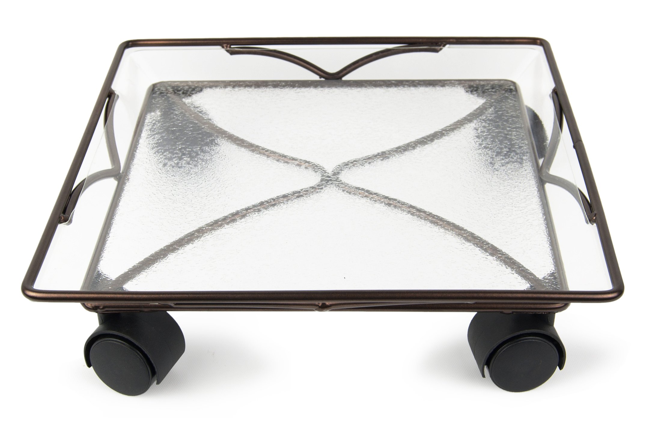 CD612DB Square Saucer Caddy, Dark Bronze, 12.5-Inch