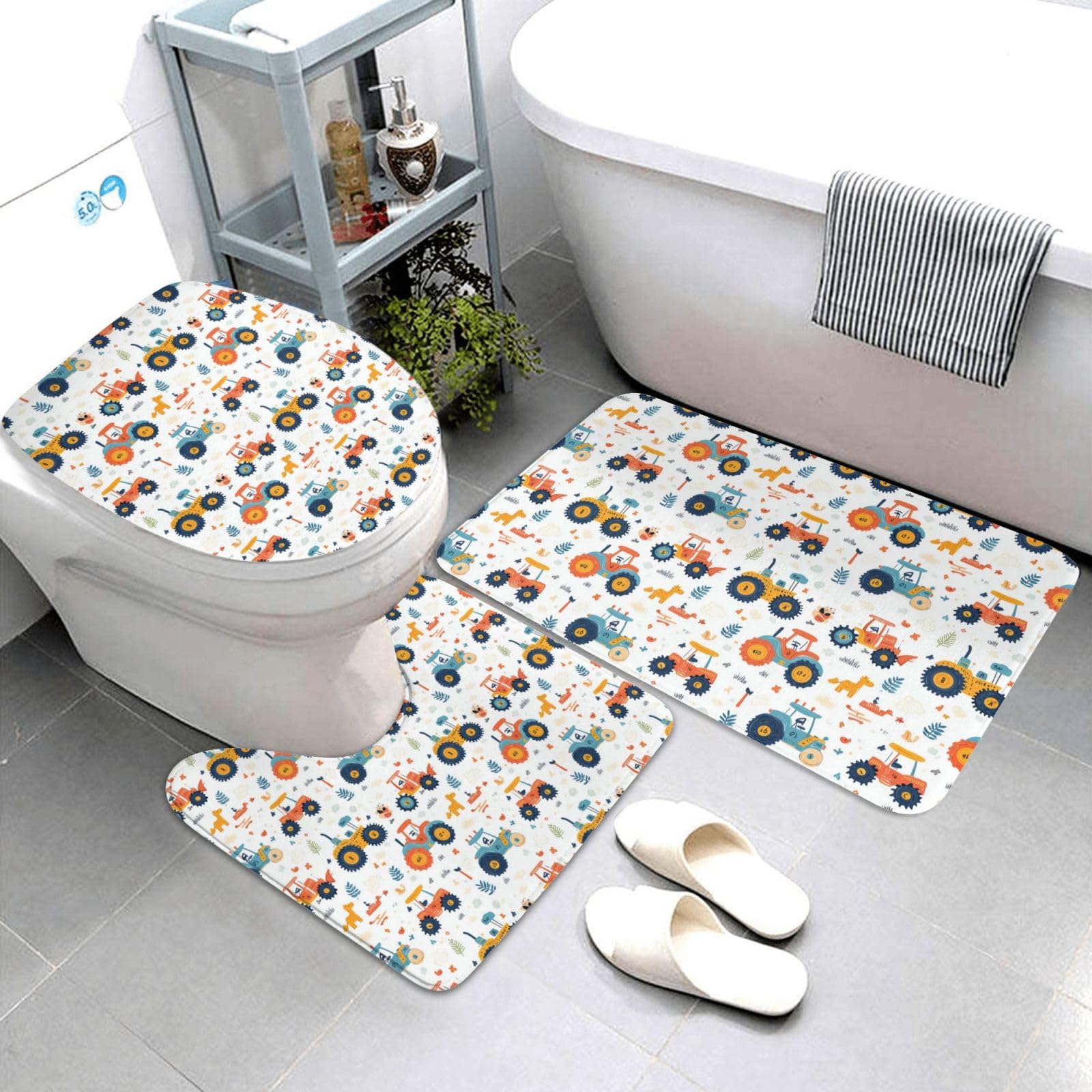 Tapis de salle de bain tracteur pour sécuriser les sols glissants