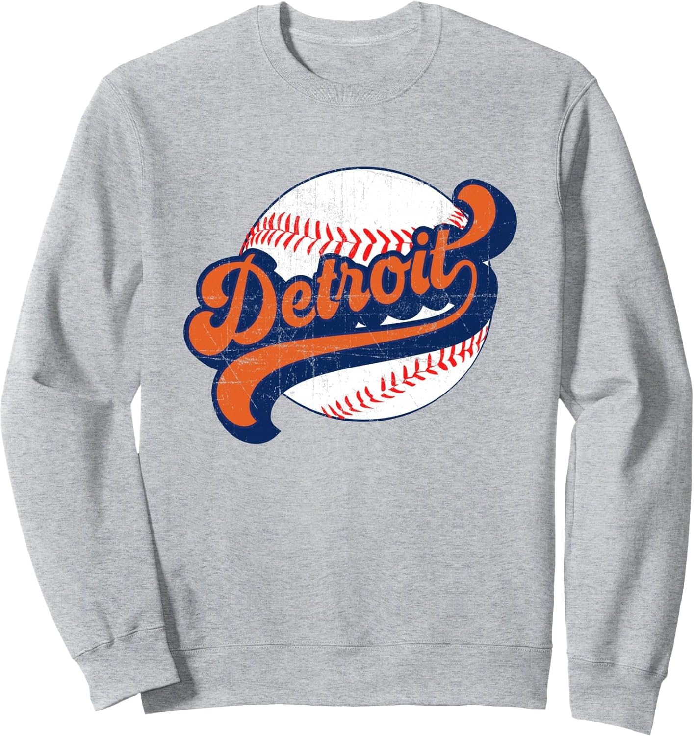 Retro Vintage Detroit Baseball Sweatshirt