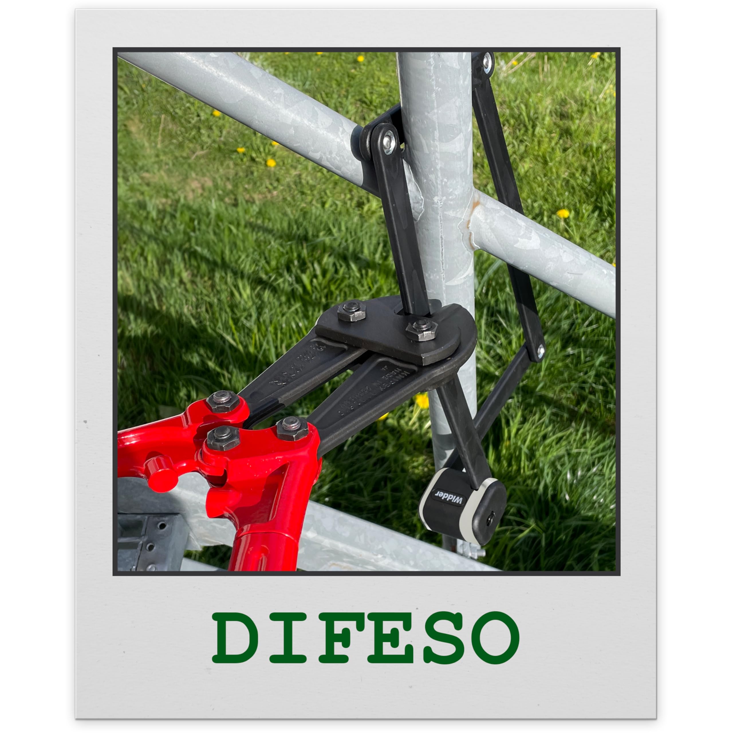 WIDDER Antifurto pieghevole bici estremamente sicuro, acciaio titanio, 99cm | Antifurto alta sicurezza, Acciaio titanio livello 15 | chiave [3x] & supporto | Lucchetto a maglie per E‑bike, scooter & bici