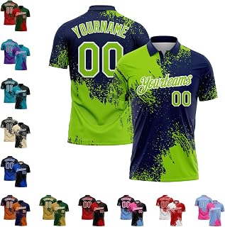 Custom Golf Bowling Polo Shirts Personalized Brush Style Tennis Jerseys Casual Business Work Uniforms for Adult Youth
