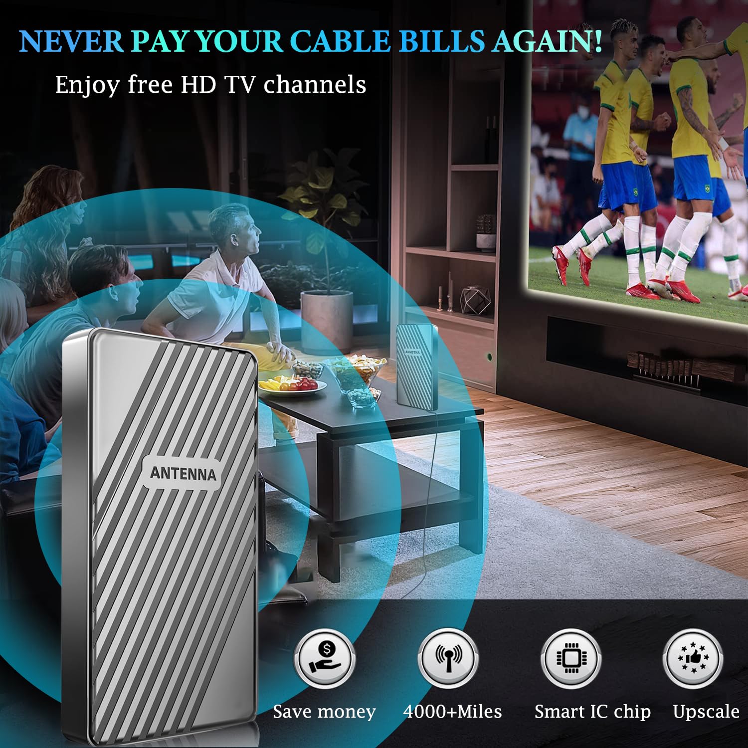 Antenna TV aggiornata 2026 per Smart TV