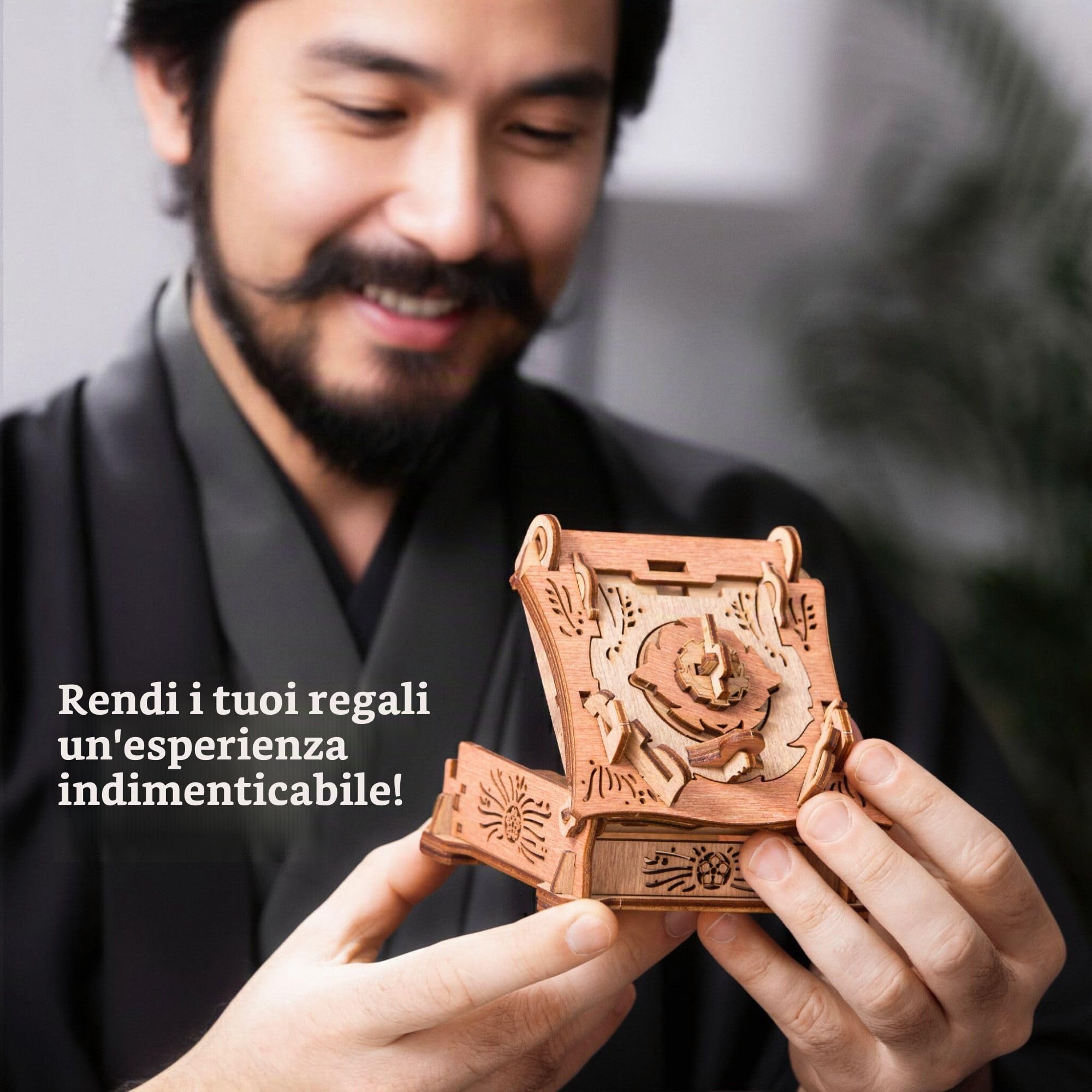 iDventure Scatola di Puzzle Samurai | Confezione Regalo Ingegnosa | Puzzle 3D per Adulti | Gioco di Escape Room | Rompicapo | Gadget Regalo di Compleanno per Uomini e Donne | Scatola del Tesoro