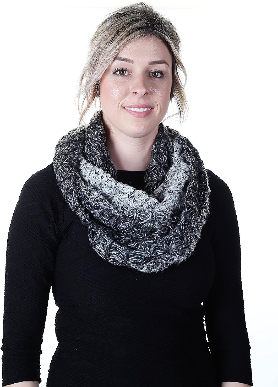 Tahari Space Dye Infinity Scarf Dark Shades