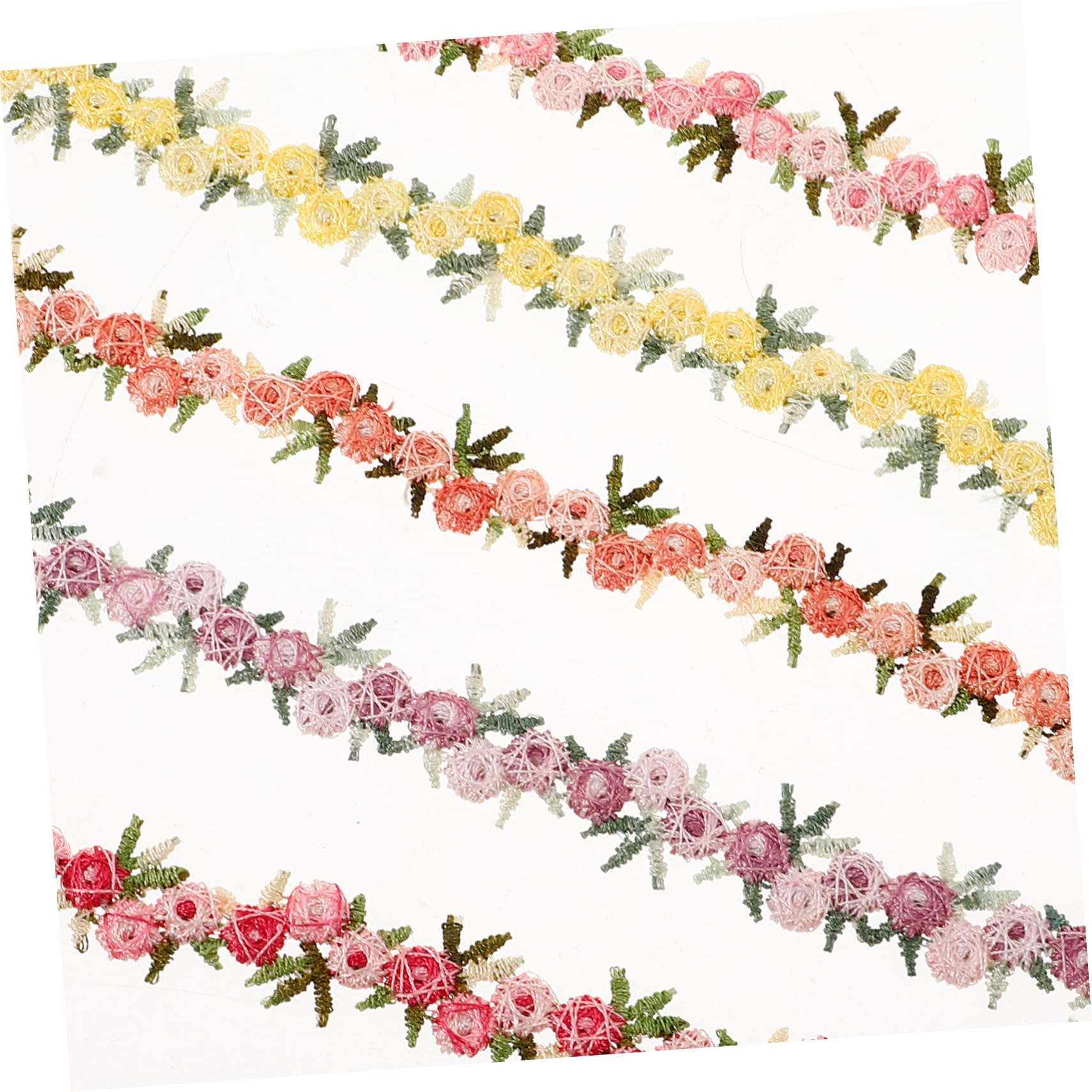 STOBOK 25rollos Encaje Decorativo Para Manualidades Adornos De Tocado y Ropa De Costura