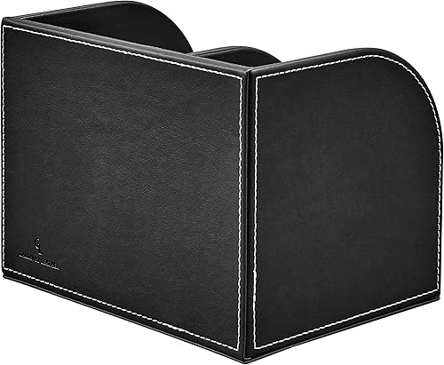 Miniatura 8 de GALLAWAY LEATHER Organizador de escritorio  Organizador de caja de almacenamiento de papelería de oficina, sostiene suministros de escritorio como