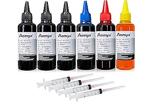Aomya Compatible Ink Refill Kit for HP Printers