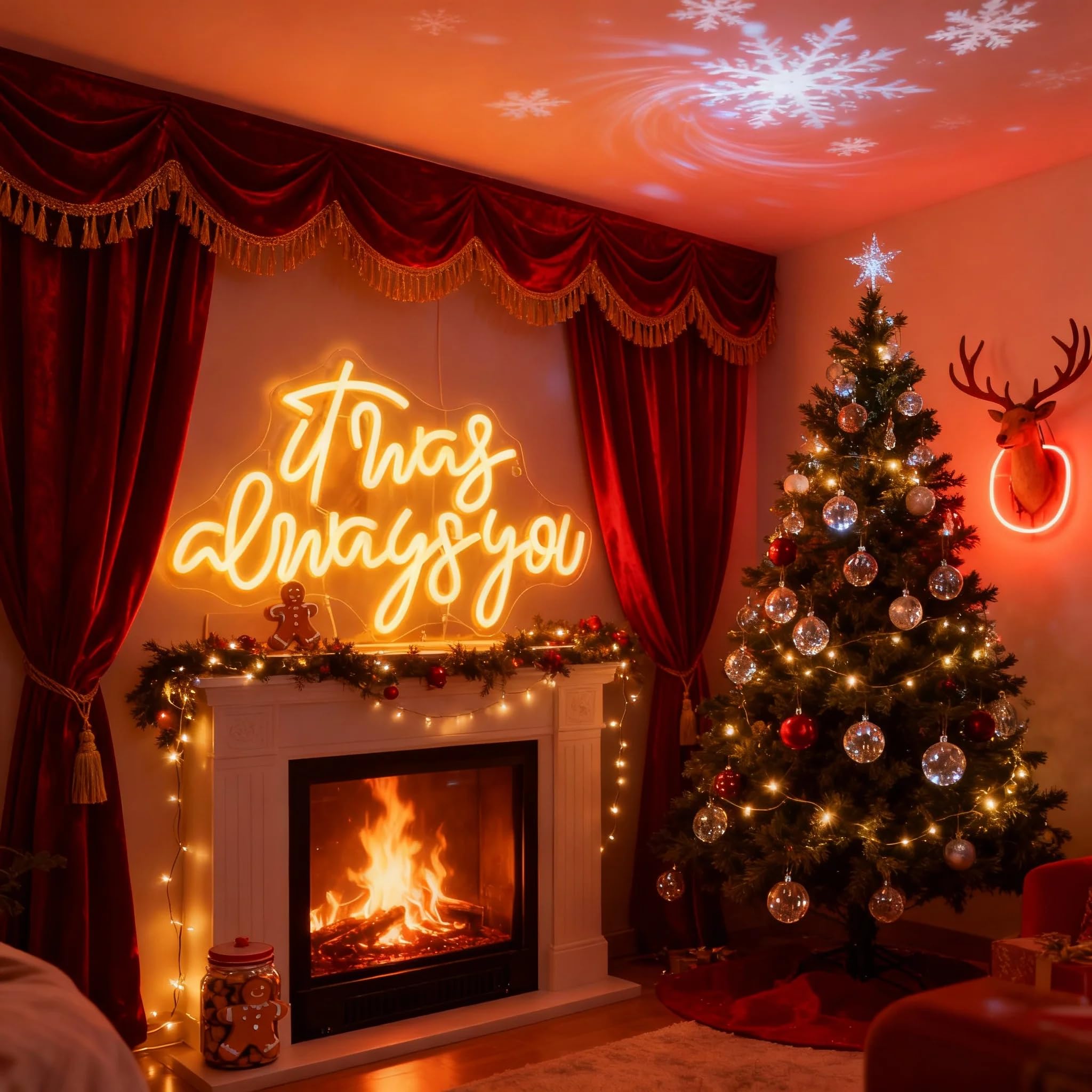 LED It Was Always You Segno Neon La Stanza Home Bar Arte Decorazione Della Parete Finestra Del Partito Soggiorno Decor Matrimonio Fidanzamento Della Parete Hanging Decorazione (bianco caldo)