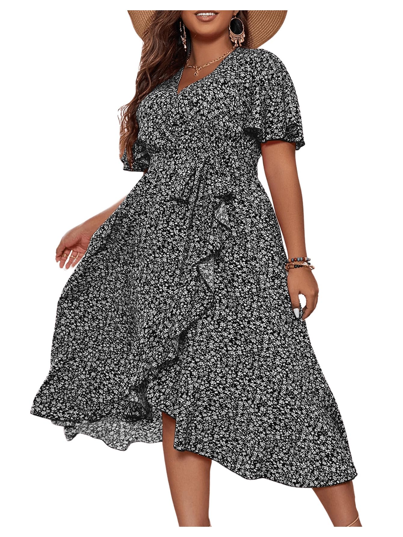 Floerns Boho Midi Dress
