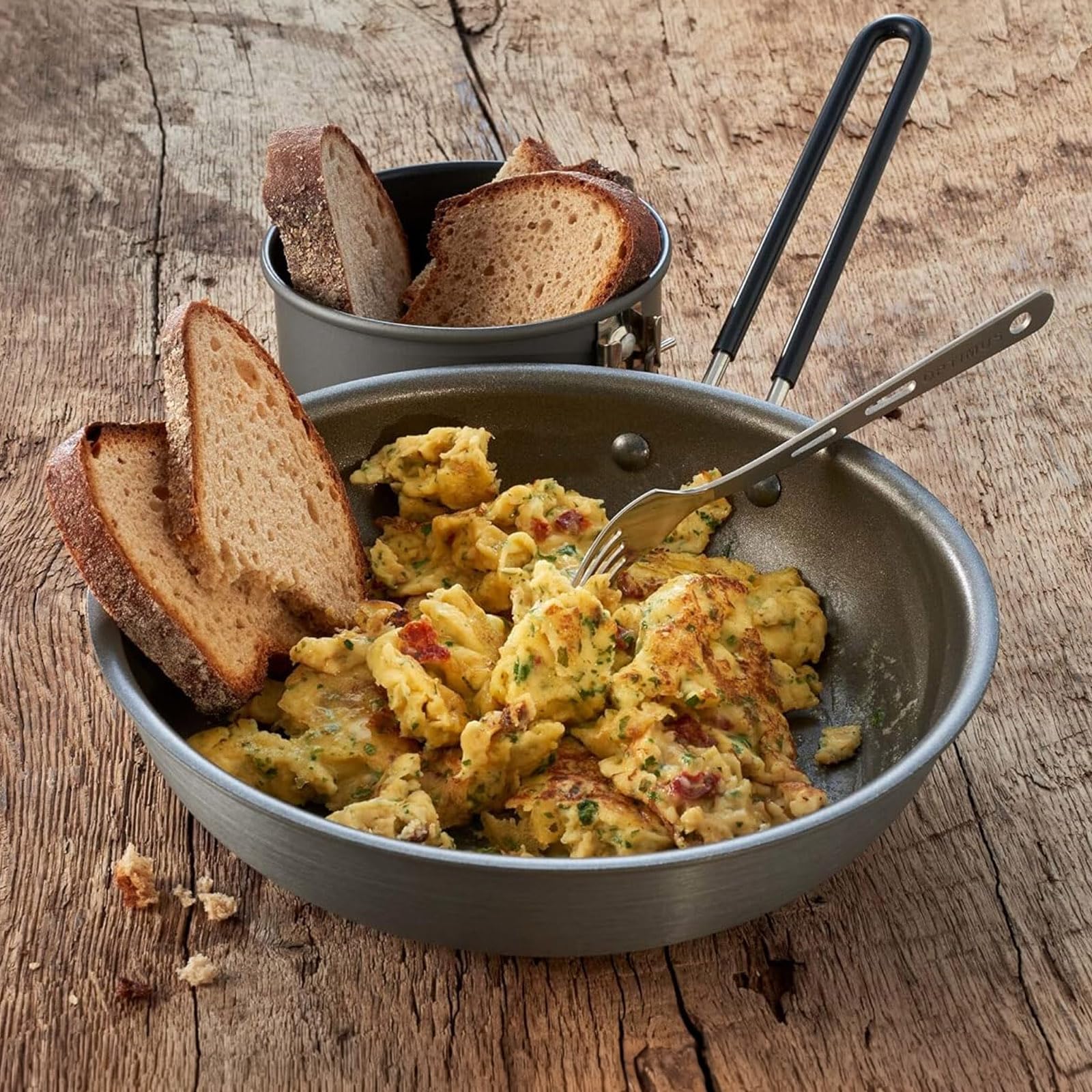 Huevos Revueltos con Cebolla TREK'N EAT EL - 15 Años de Caducidad | Ingredientes Naturales, Liofilizados | 5 Porciones | 15 Años de Caducidad | Desayuno, Suministros de Emergencia