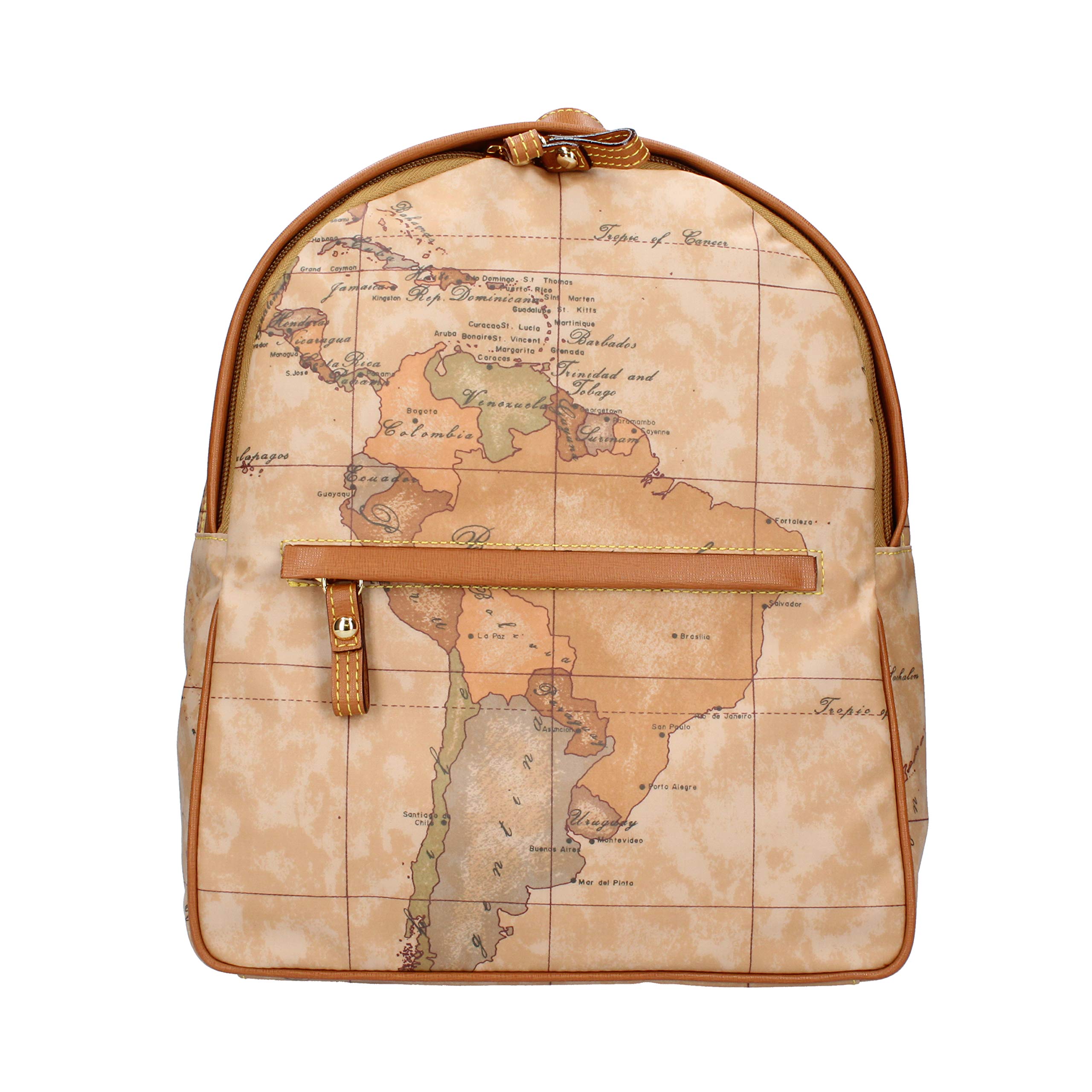 Alviero Martini Prima Classe Geo Classic Mochila De Un Hombro Natural