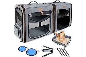 Lekereise 2-in-1 Large Cat Carrier for Car Travel
