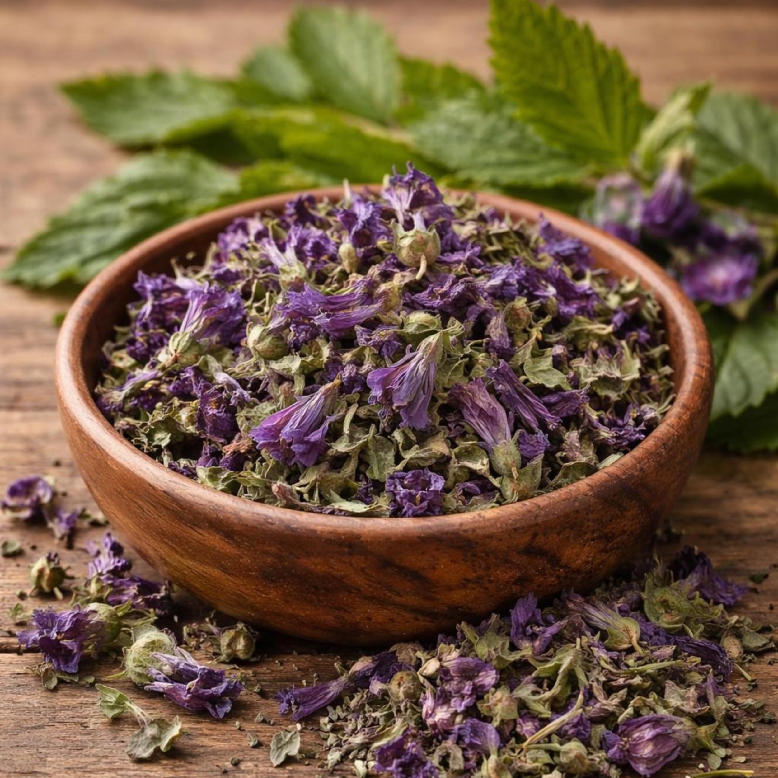 Biokyma - Tisana Foglie e Fiori di Malva 1kg | Accademia della Tisana | Foglie e Fiori Interi e Secchi 100% Naturale | Confezione da 1000gr