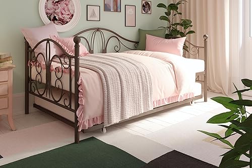 Miniatura 48 de DHP Bombay - Cama de metal Blanco,bronce