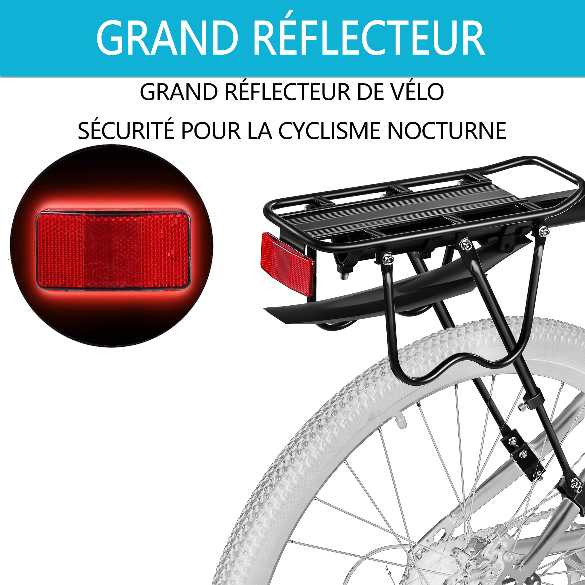 Porte-bagages pour vélo, BCR05FT (porte-vélos avec rallonge principale)