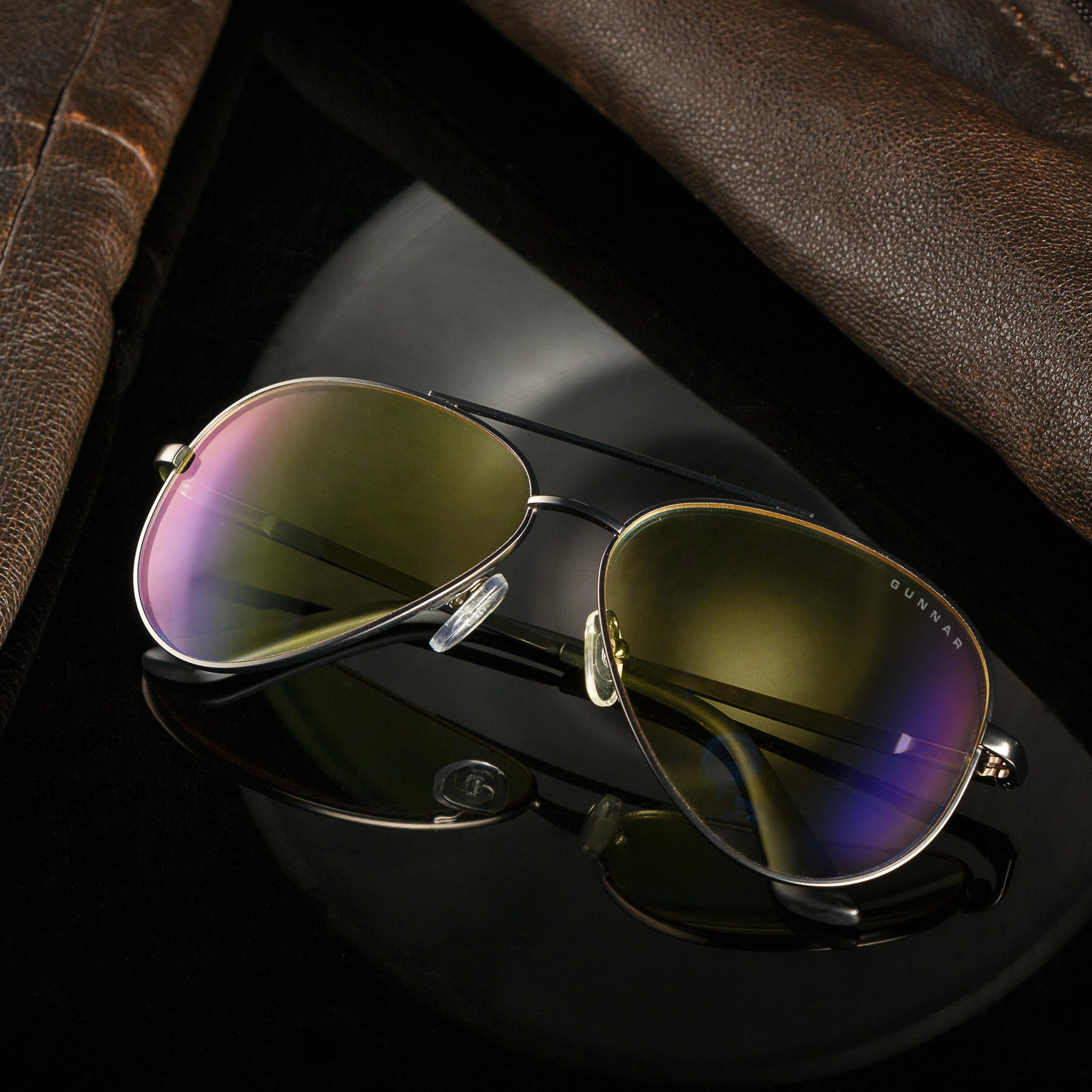 Gunnar Gaming- und Computerbrille - Maverick - Blaulichtfilter Brille, Premium Blaufilter, UV-Schutz, | Computer-/Gaming-Brille - Maverick - Blaulichtfilter - Patentierte Technologie