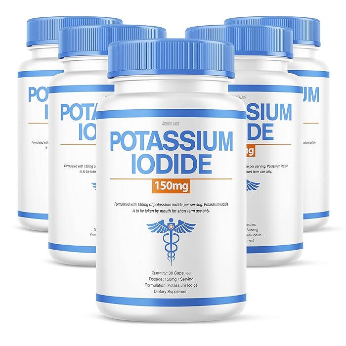 Buy (5 Pack) Potassium Iodide Tablets, KI Potassium Iodide 150 MG