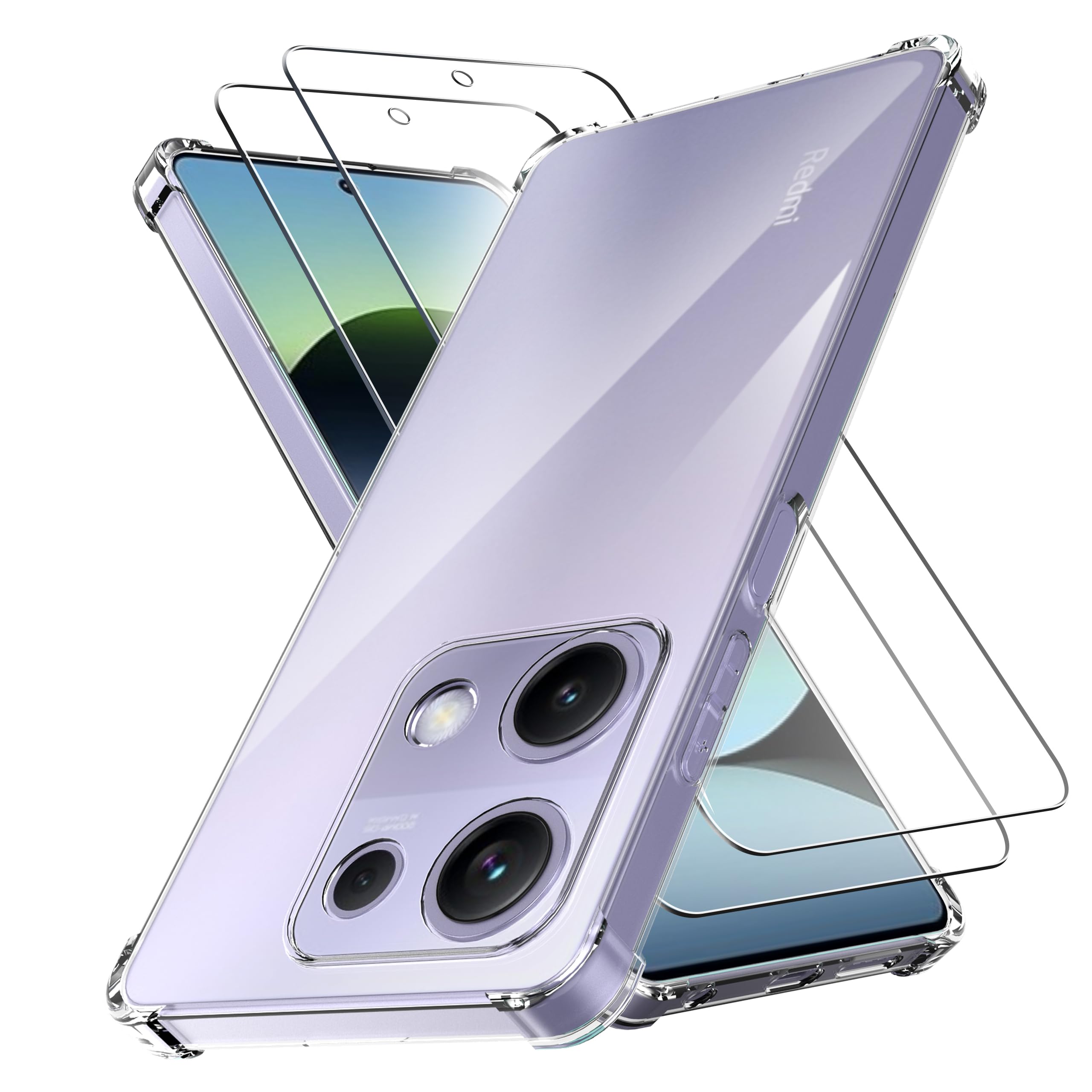 Accessorio Telefono Moda HAOYE Cover Per Xiaomi Redmi Note 13 Pro 4G / Poco M6 Protezione 360 Gradi Antiurto