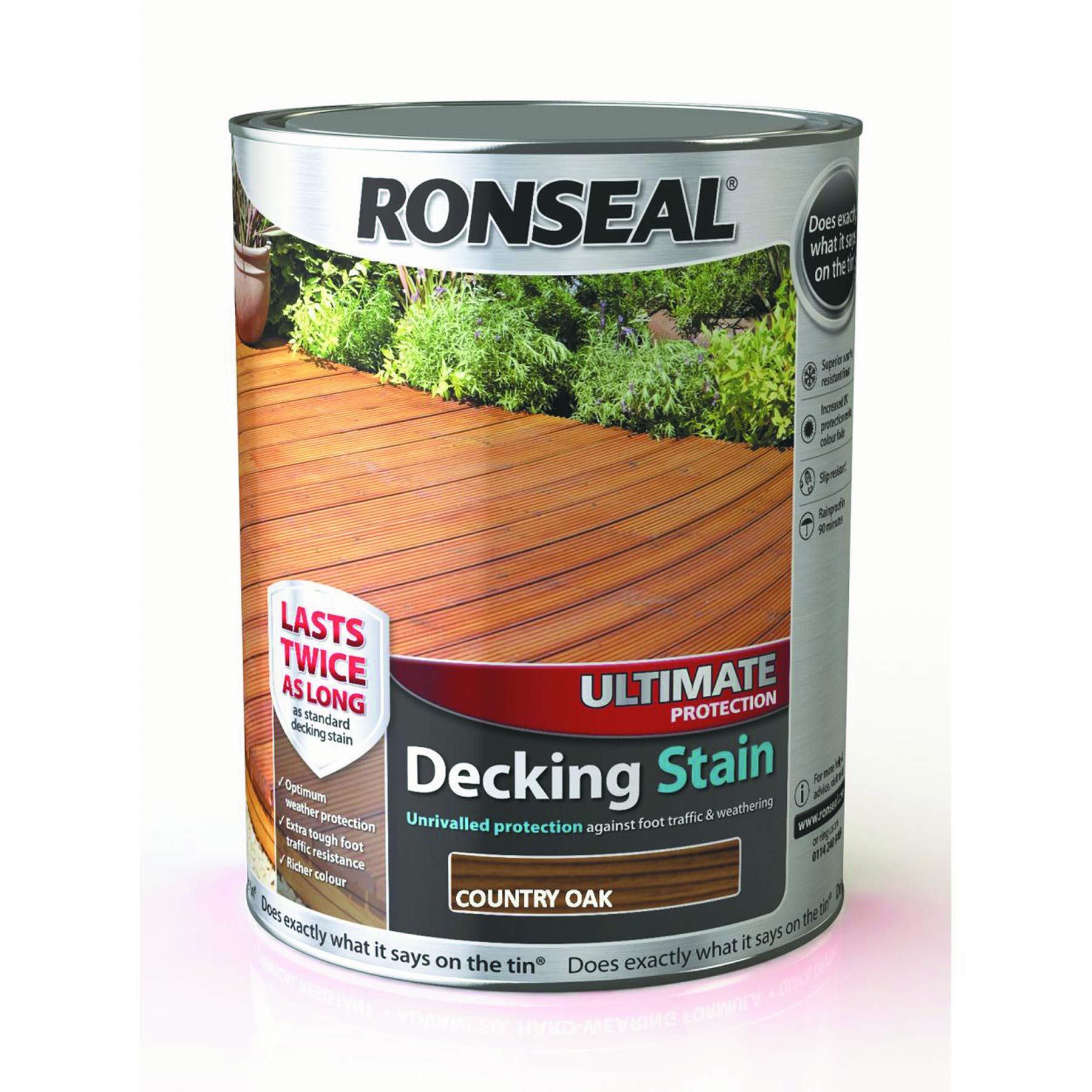 Ronseal Country Oak Ultimate Protection Decking Stain 5L