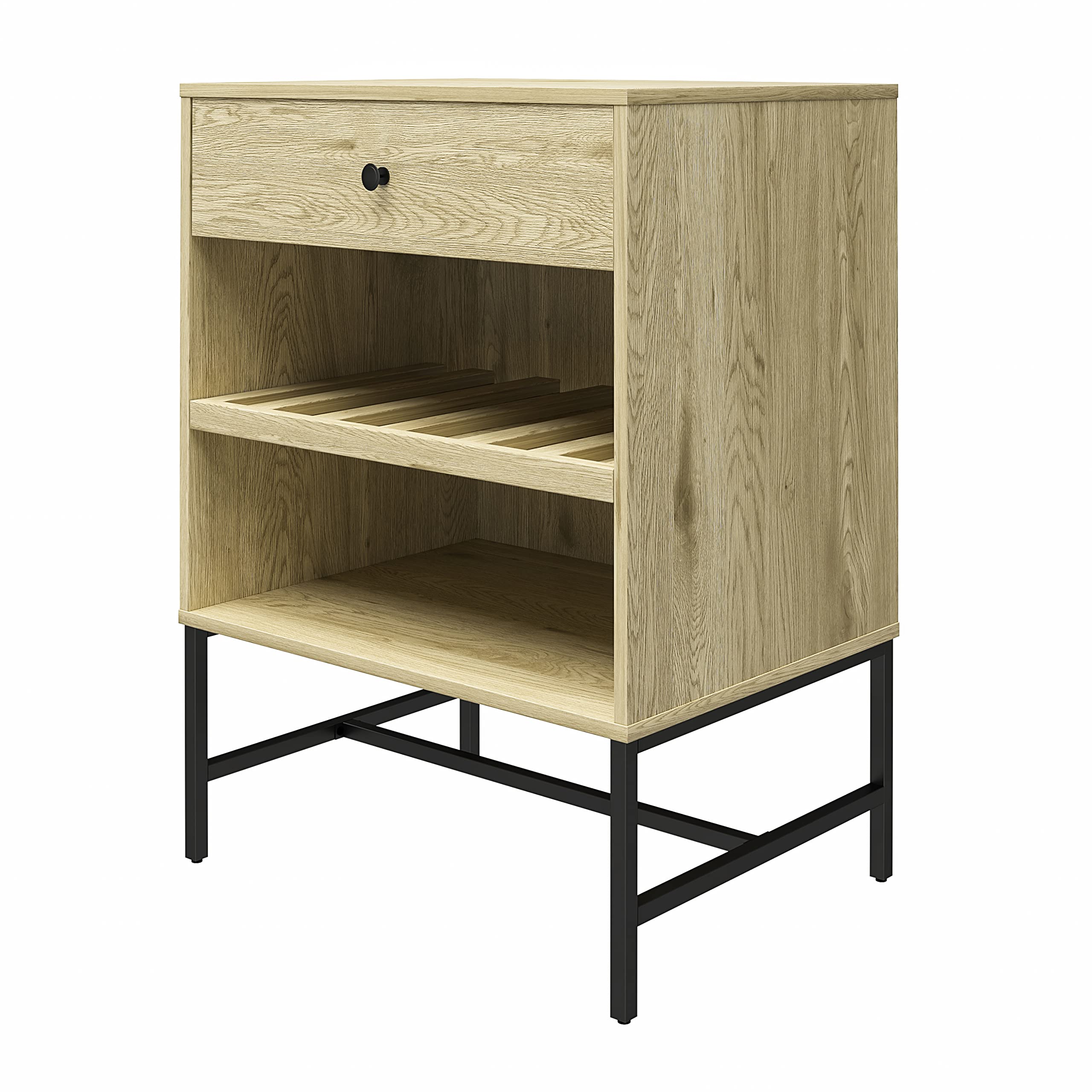 DHP Tamlin Beverage Cabinet Linseed Oak Look