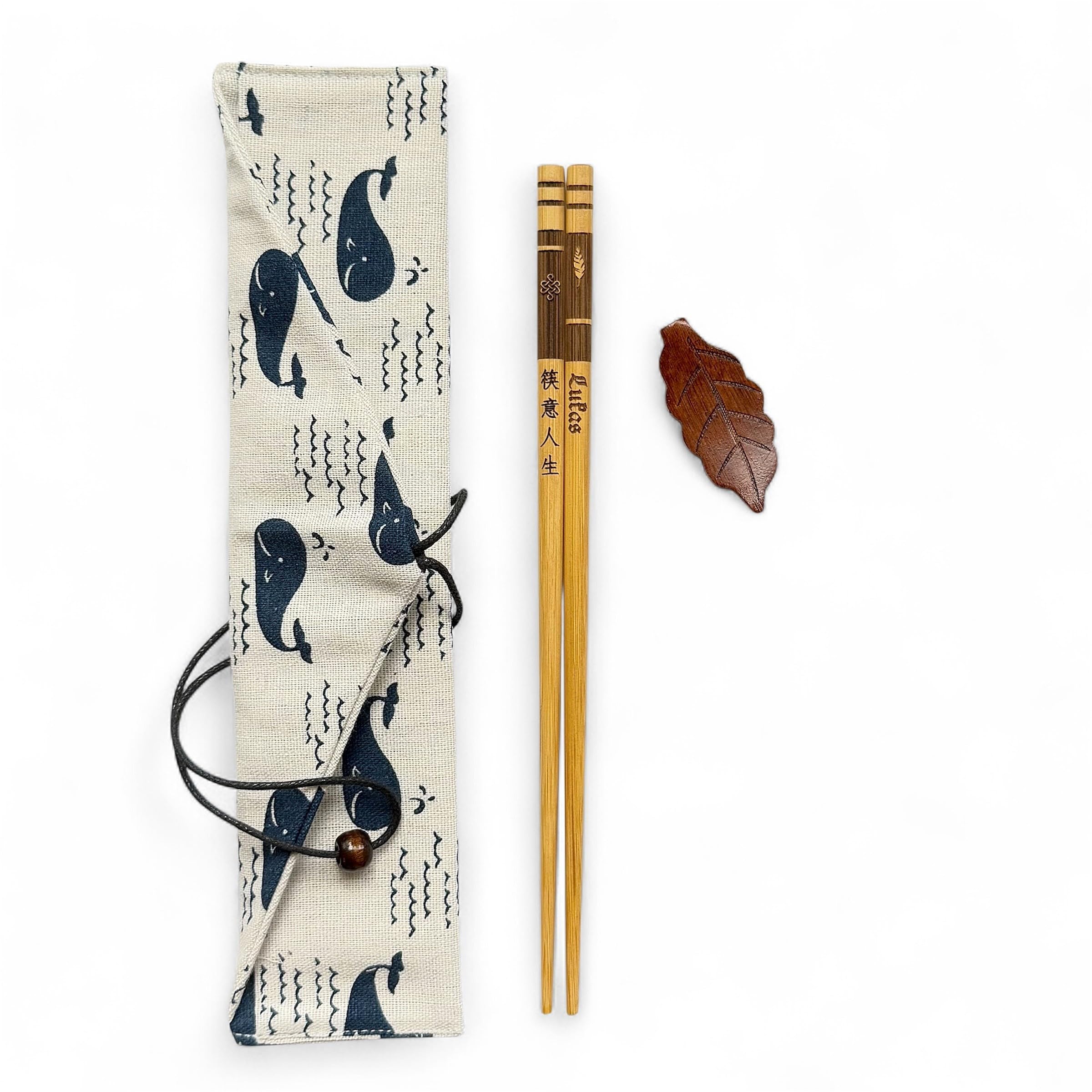 Essstäbchen personalisiert Bambus mit Gravur – Sushi Stäbchen Set – personalisierte Chopsticks – ideales Geschenk für Sushi Liebhaber - optional mit Stoffbeutel erhältlich