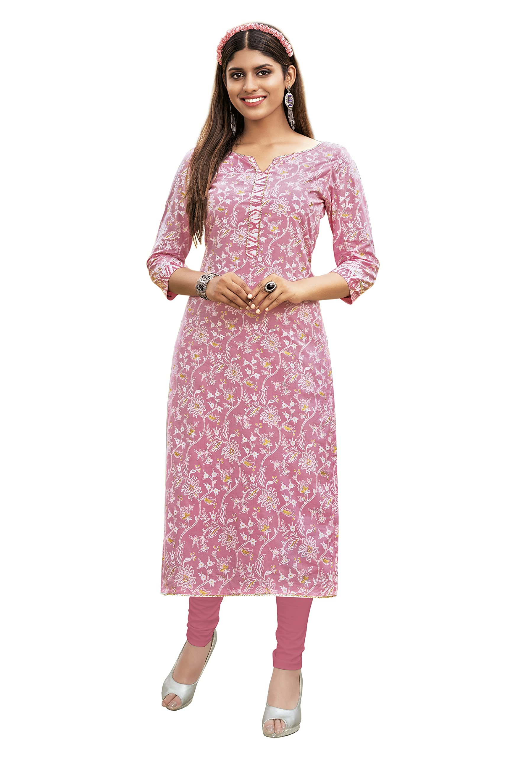 MiraanWomen Cotton Readymade Regular Kurti (Sankurti305)