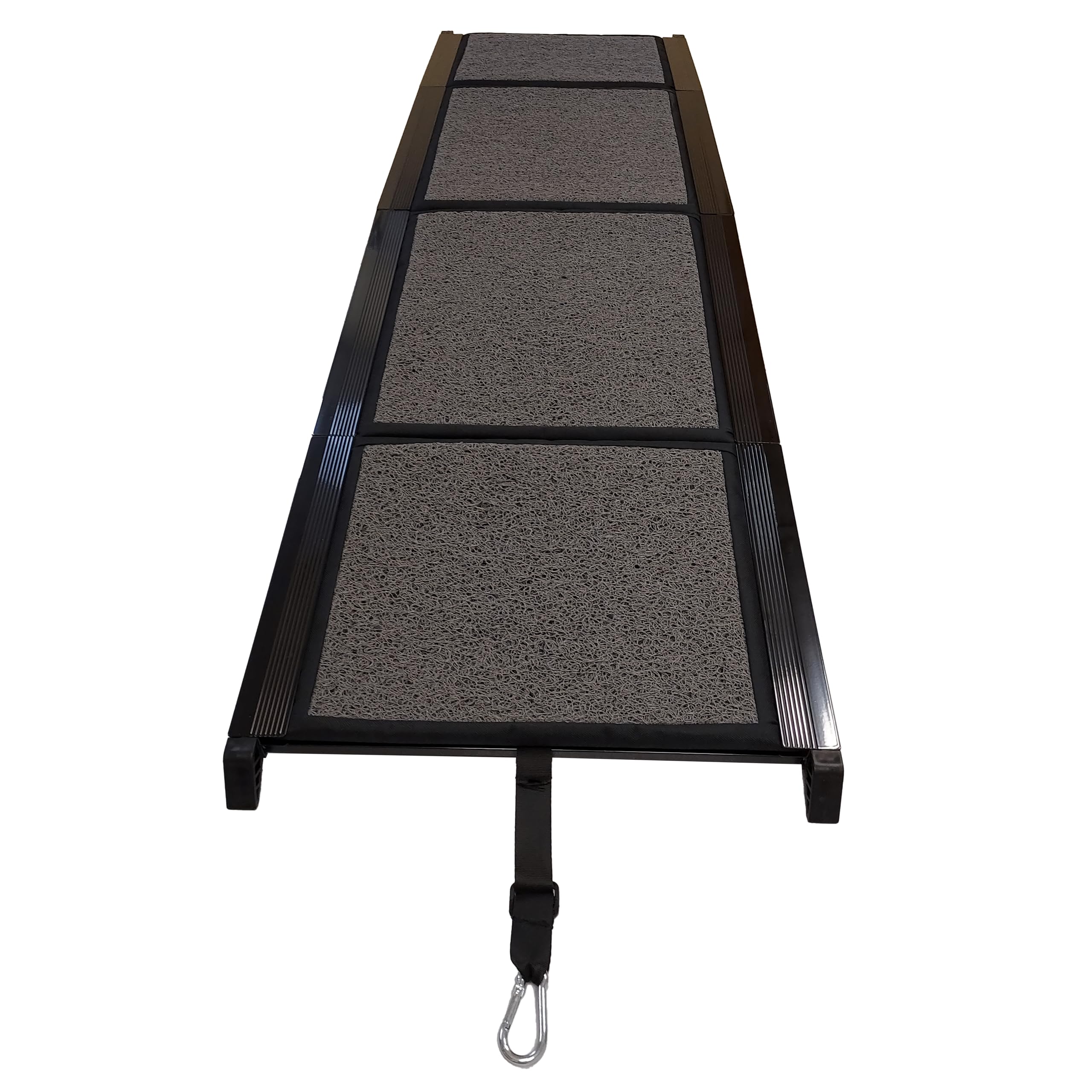 NK Rampa per Cani – Rampa Pieghevole, Antiscivolo, Leggera e Resistente, per Animali Domestici fino a 65 kg, Uso Interno ed Esterno, Dimensioni 160 × 44 cm, Colore Nero