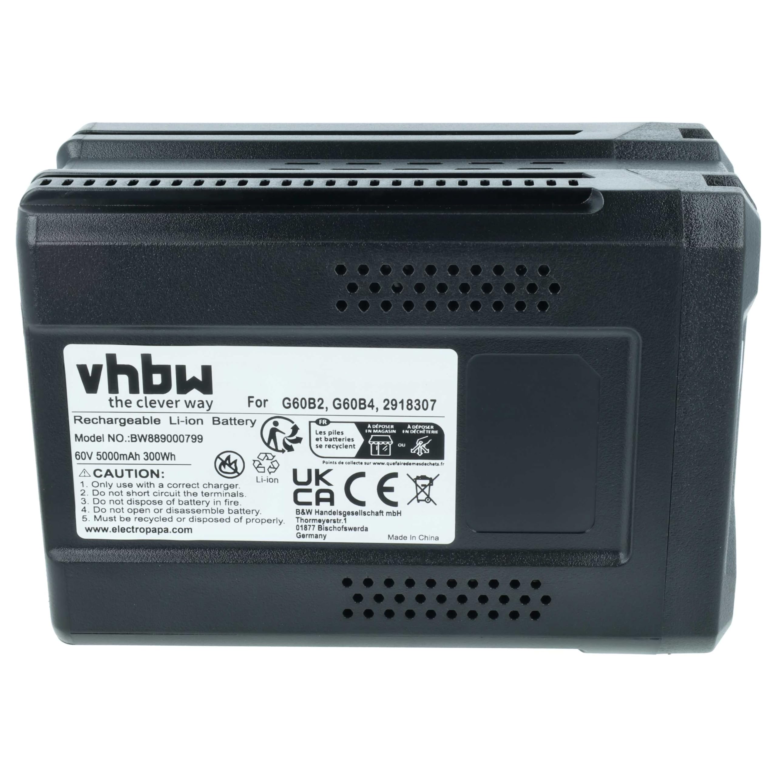vhbw Batería reemplaza Greenworks G60B2