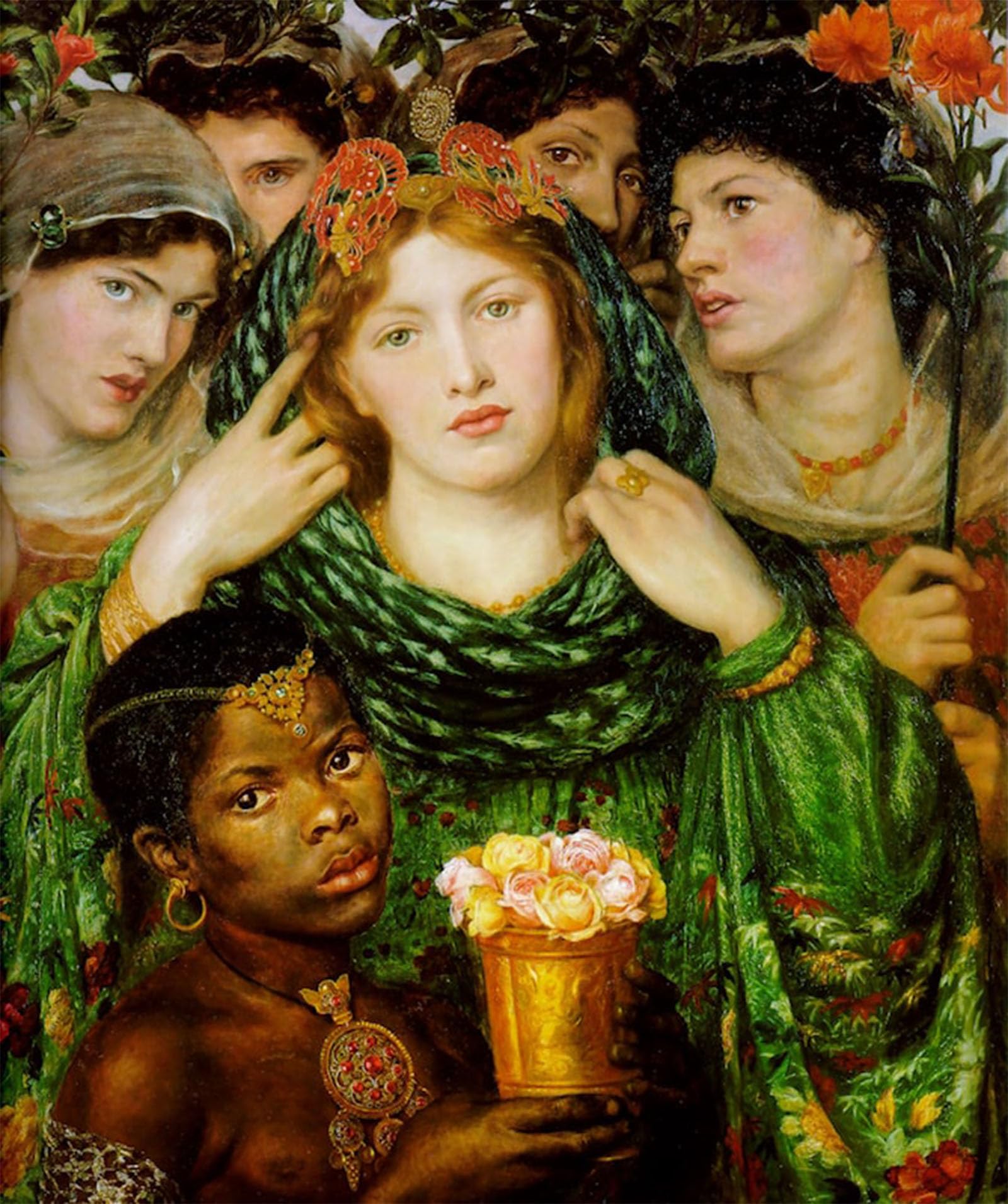 POSTERIIk Vintage Art Print Images Pictures Print the Beloved by Dante Gabriel Rossetti Modern Colour Posters for Office Home Decor 60x90cm