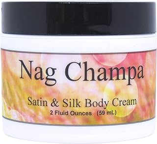 Eclectic Lady Nag Champa Satin and Silk Cream, Body Cream, Body Lotion, 2 oz - Shea Butter, Aloe, Silk Amino Acids, Vitamin E, Phthalate-Free, Handcrafted in USA - Perfect For Women