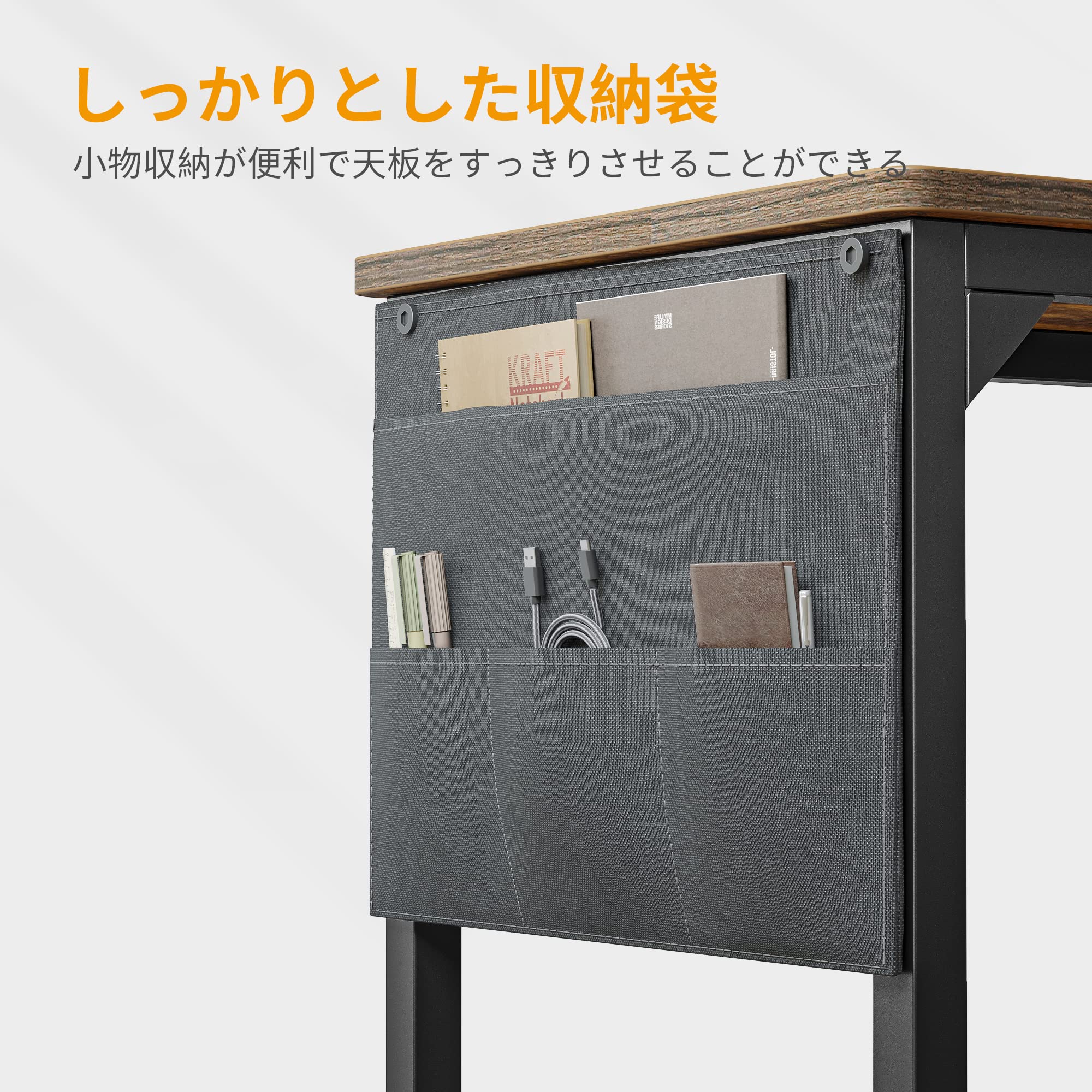 Amazon | CubiCubi デスク 机 幅96cm*奥行き40cm パソコンデスク