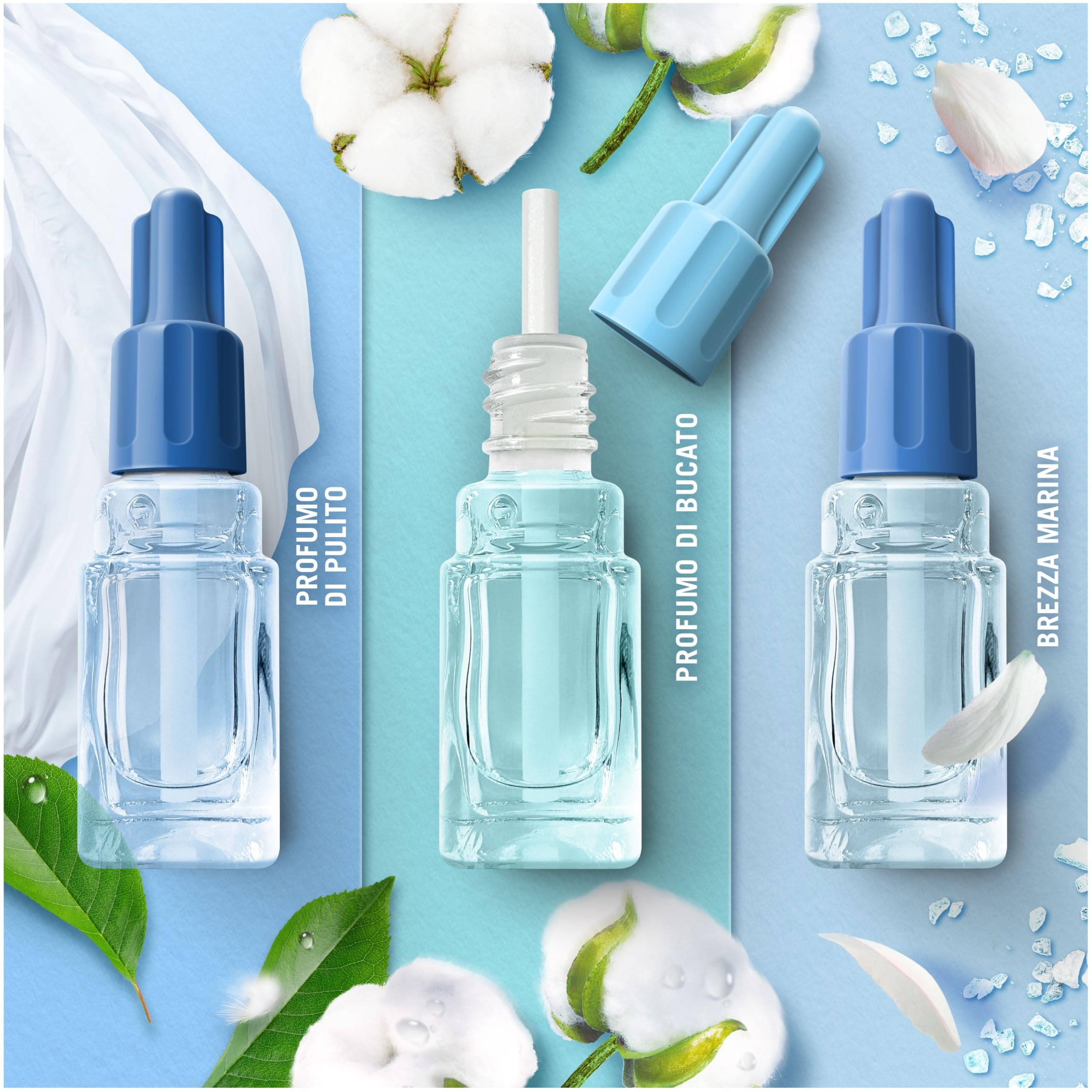AMBIPUR 3Volution Nubes de Algodón Recambio Para Ambientador Eléctrico - 20 ml, El embalaje puede variar