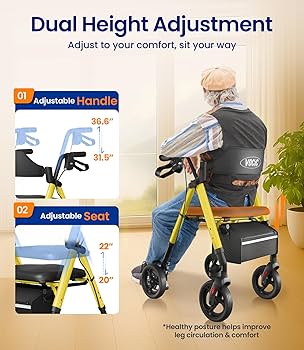 お値下げ！koos VALERIE 37 beuk 37 Amazon.com: Walkers for Seniors, Z21 Rollator Walker with
