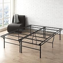 Best Price Mattress 18 Inch Metal Platform Beds w/ Heavy Duty Steel Slat Mattress Foundation No Box Spring Needed, Black