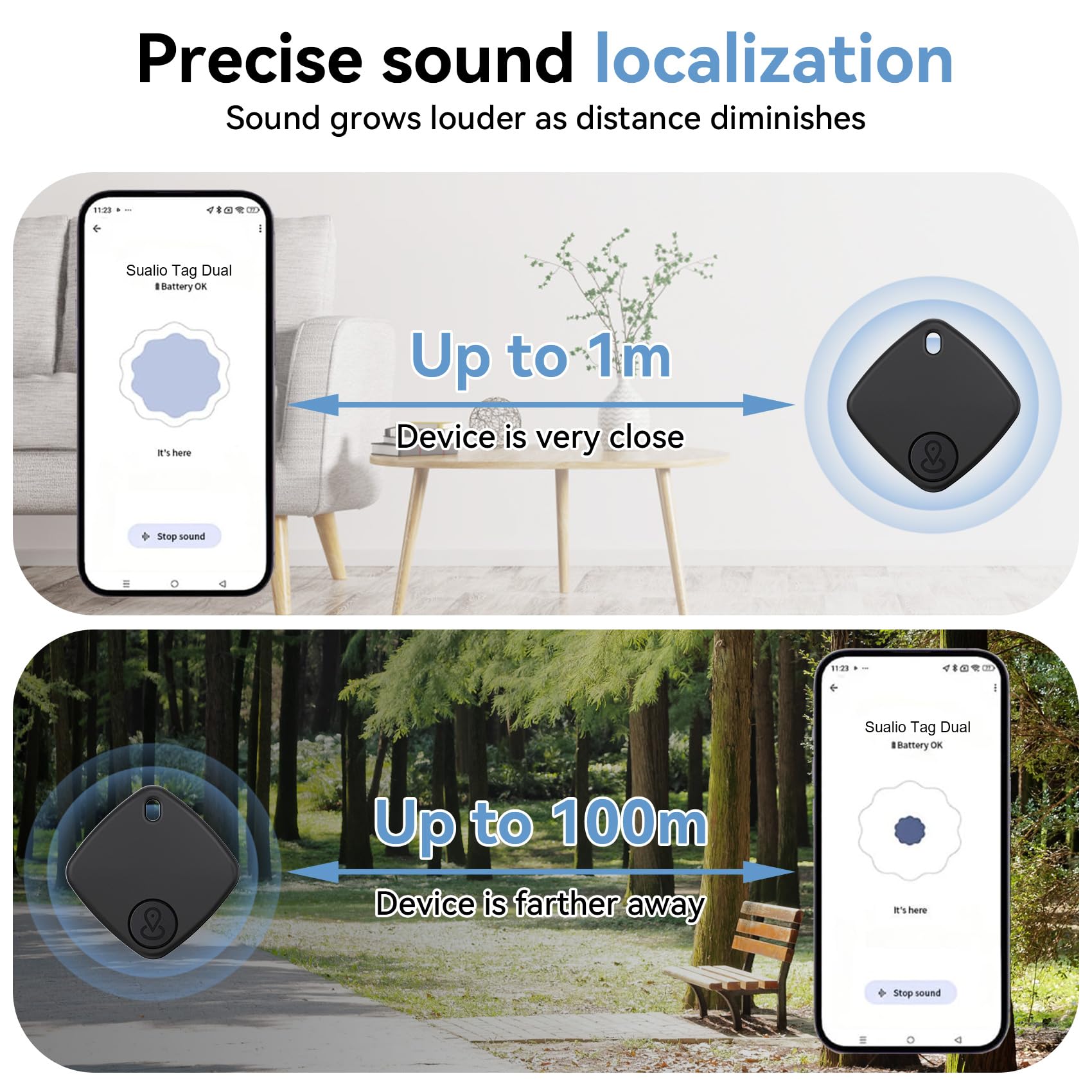 Smart Tracker Bluetooth 4 Pezzi IP67 Impermeabile Compatibile con Google Find Hub per Chiavi Bagagli Valigie (nero)