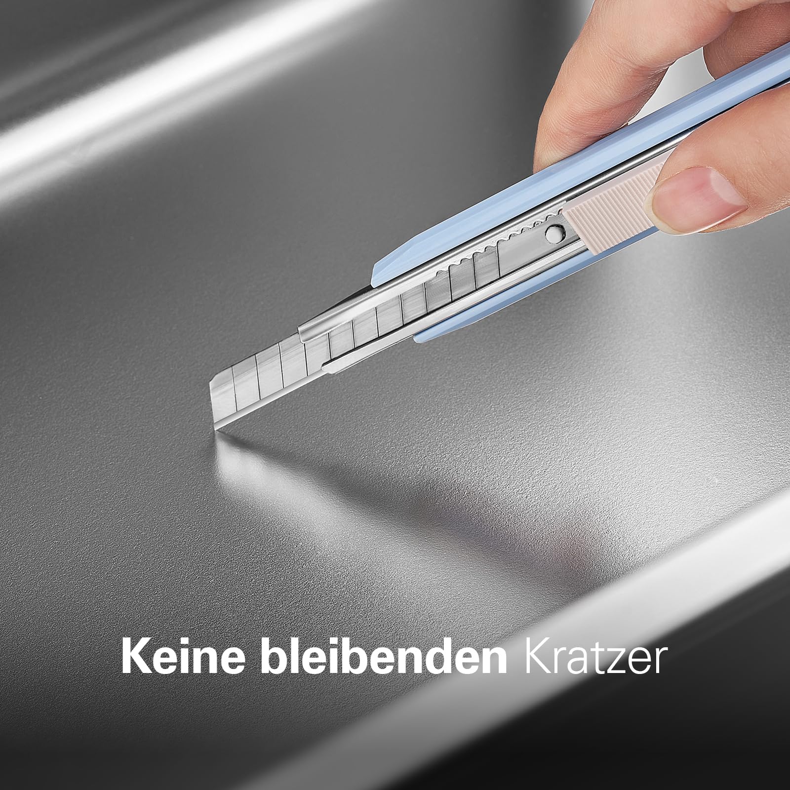Barhon Katzenklo Edelstahl XXL 60 x 40 x 15 cm, Katzentoilette Edelstahl groß für Großkatzen mit hoher Seite, Katzenklo Metall Nicht klebend, leicht zu reinigen