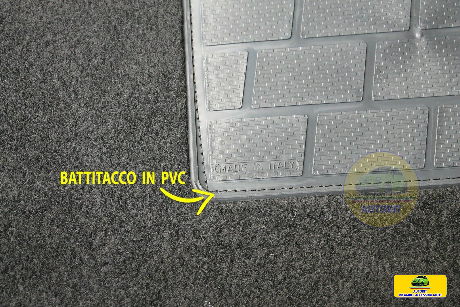 Tappetino singolo solo lato guida Tappeti auto in Moquette antiscivolo Specifico per Yaris (XP130, XP150) prodotte dal 10/2011 al 08/2020-131612