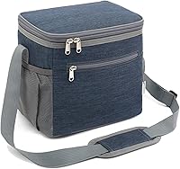 Vista 9 de Lonchera térmica para adultos/mujeres/hombres, lonchera grande reutilizable, hielera suave a prueba de fugas, lonchera térmica con correa ajustable