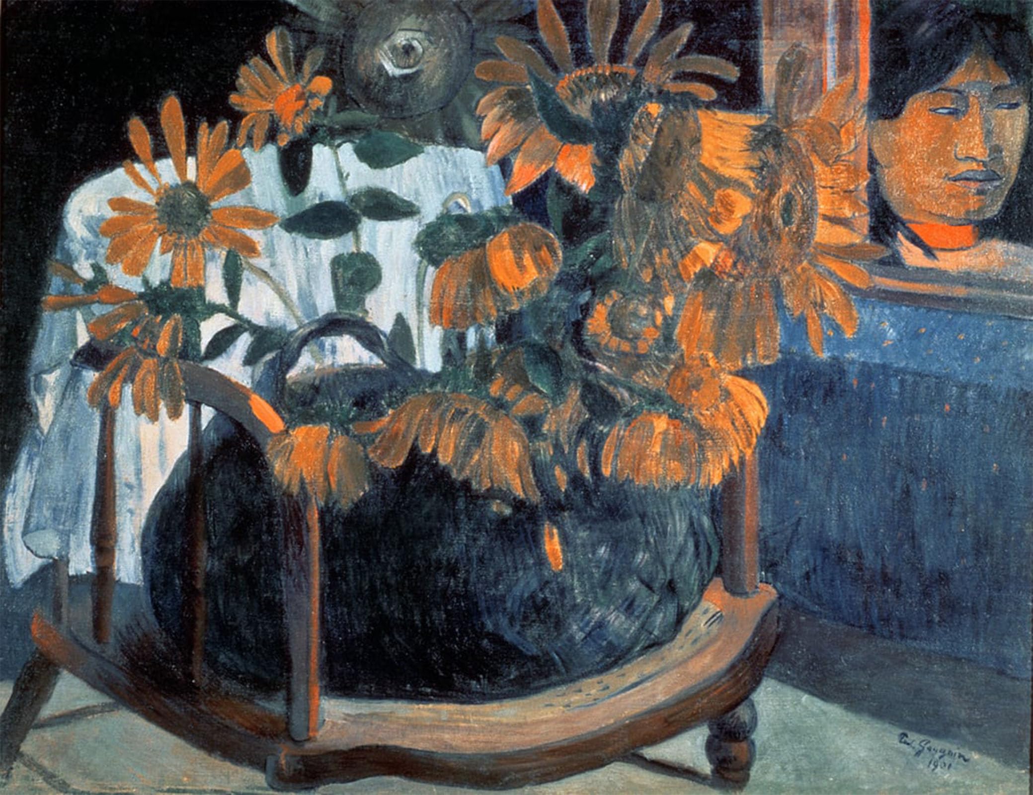 POSTERIIk Vintage Print Pop Art Landscape Artwork Sunflowers by Paul Gauguin Art Prints for Office Home Decor 60x90cm