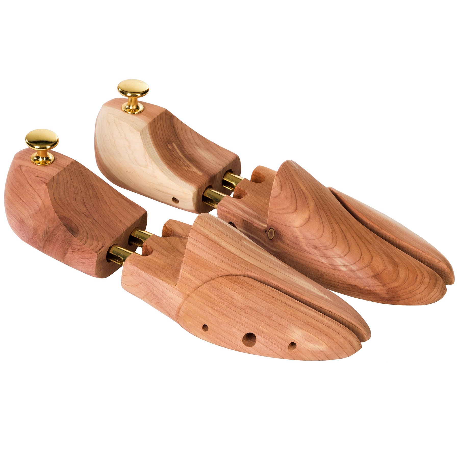 tectake 800697 Hochwertige 2 Paar Schuhspanner Zedernholz Schudehner Schuhweiter Damen Herren Schuhe - diverse Größen -