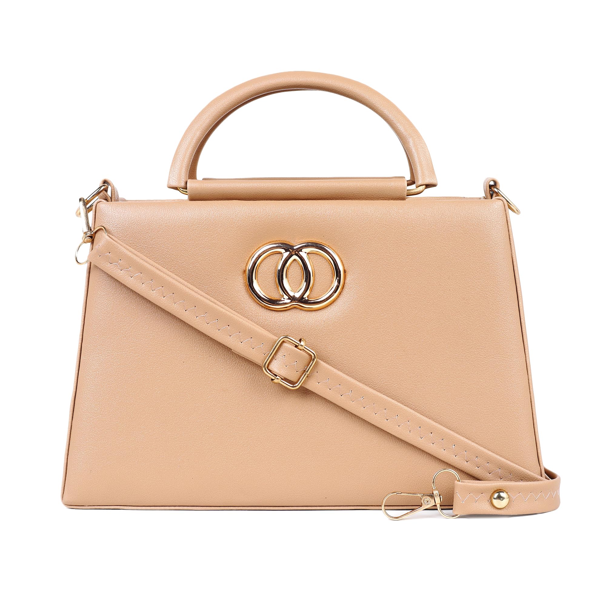 Classy PU Sling Bag for Women | Structured Design, Zipper Closure & Stylish Metal Handle-image-7