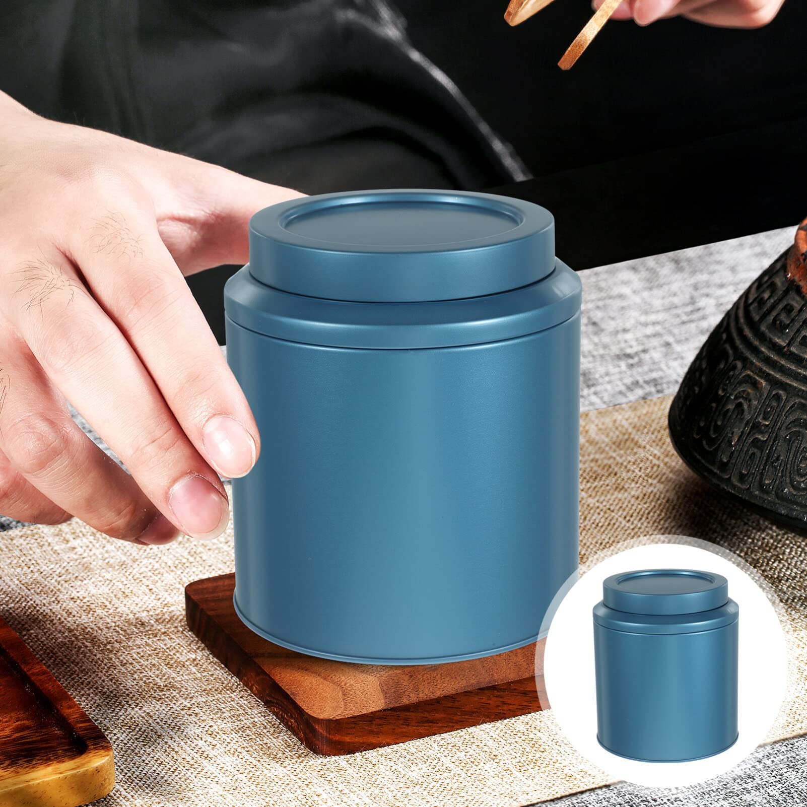 Cabilock Teedose Rot - Luftdichter Aufbewahrungsbehälter Für Tee & Kaffee